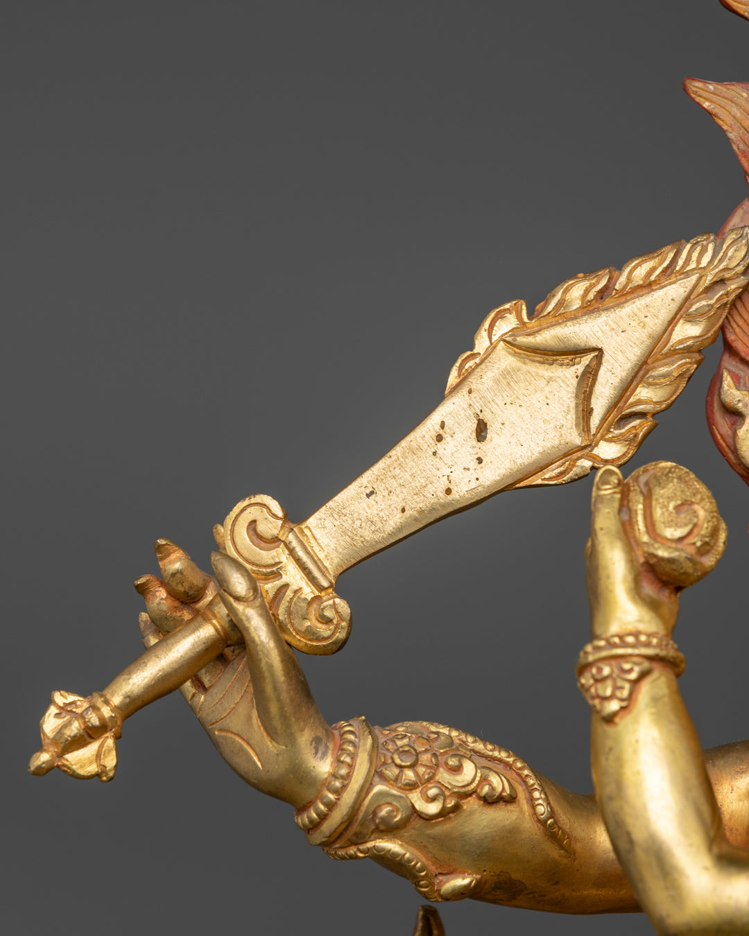 4 Armed Mahakala with consort | Powerful Guardian Deity