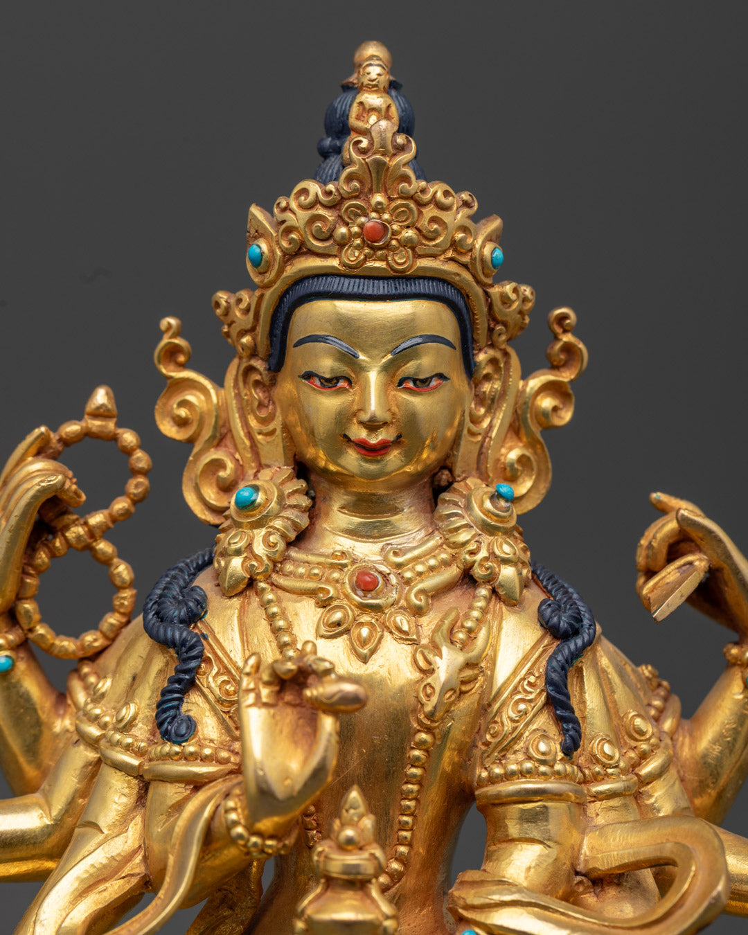 Amoghapasha Lokeshvara Statue | Himalayan Artwork of Bodhisattva