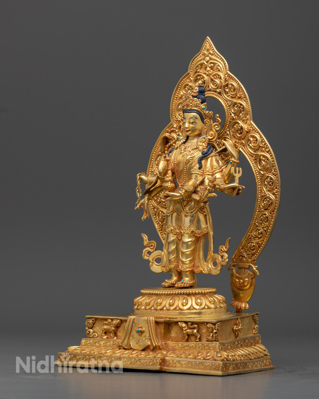 Amoghapasha Lokeshvara Statue | Himalayan Artwork of Bodhisattva