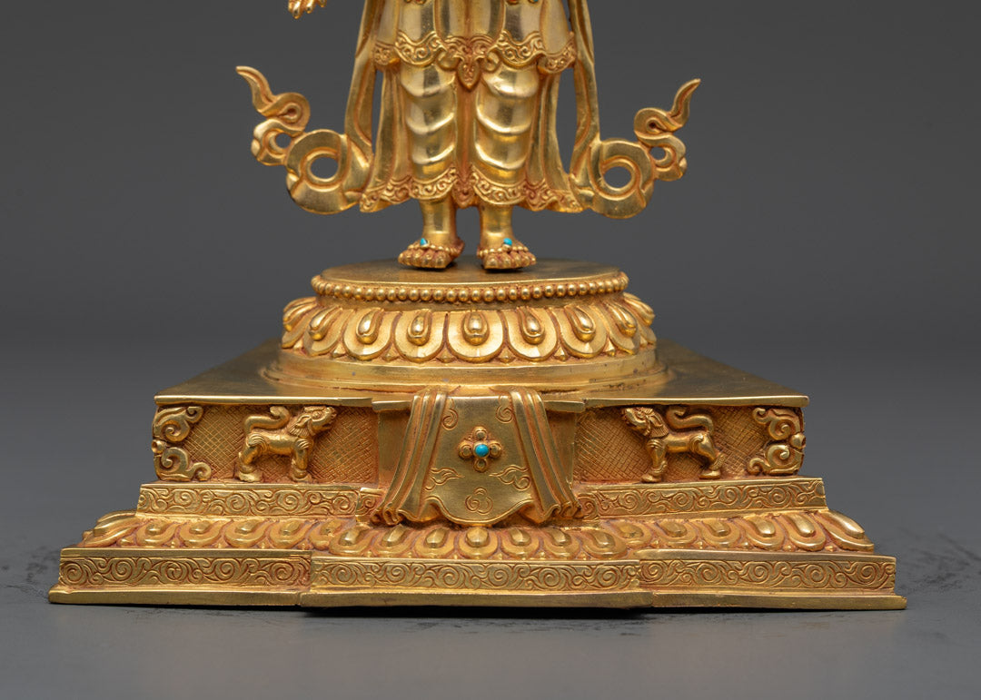 Amoghapasha Lokeshvara Statue | Himalayan Artwork of Bodhisattva