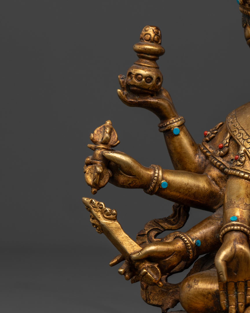 Maha Mayuri Antique Statue | Handcrafted Divine Peacock Sculpture