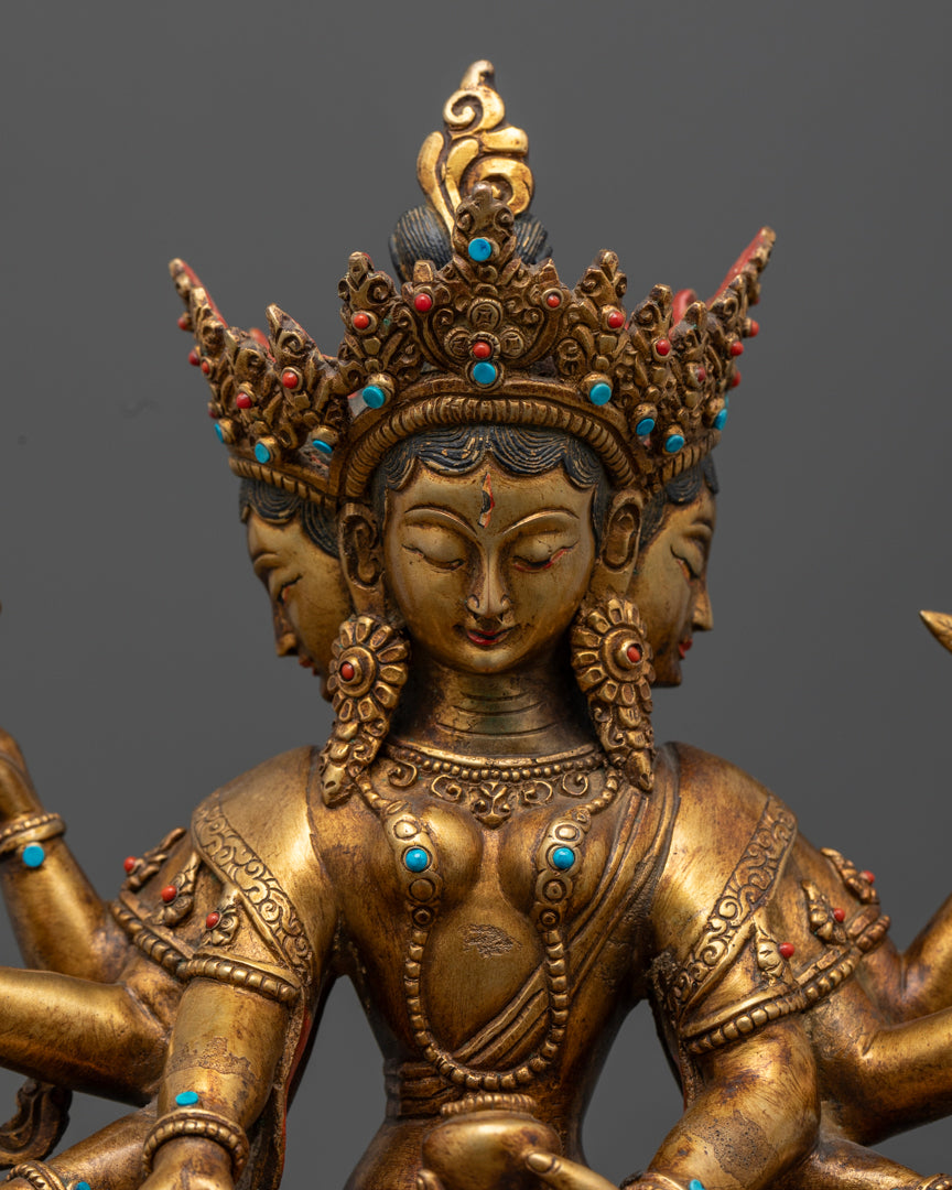 Maha Mayuri Antique Statue | Handcrafted Divine Peacock Sculpture