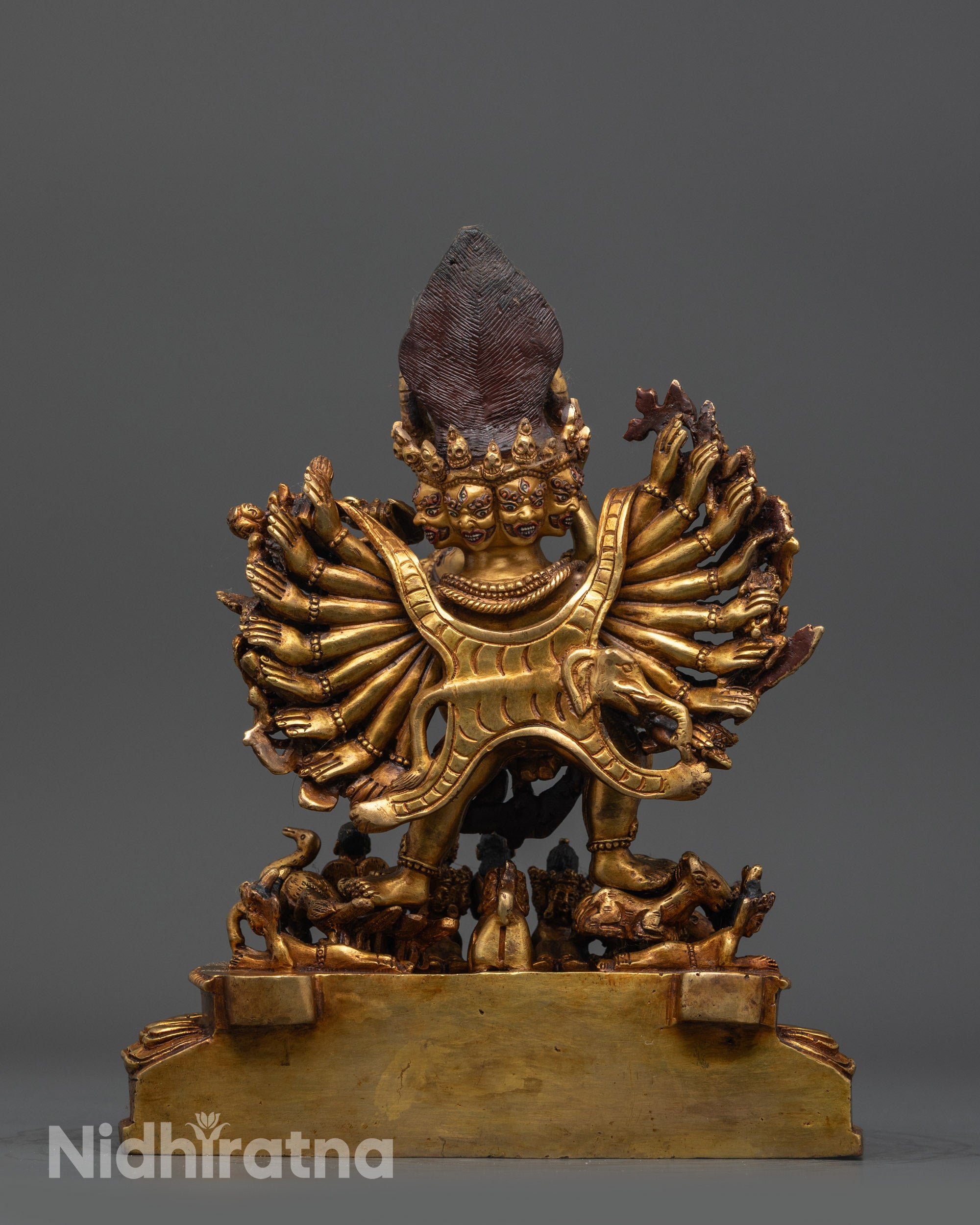 Handcrafted Yamantaka Statue | Traditional Patan Lost-Wax Art