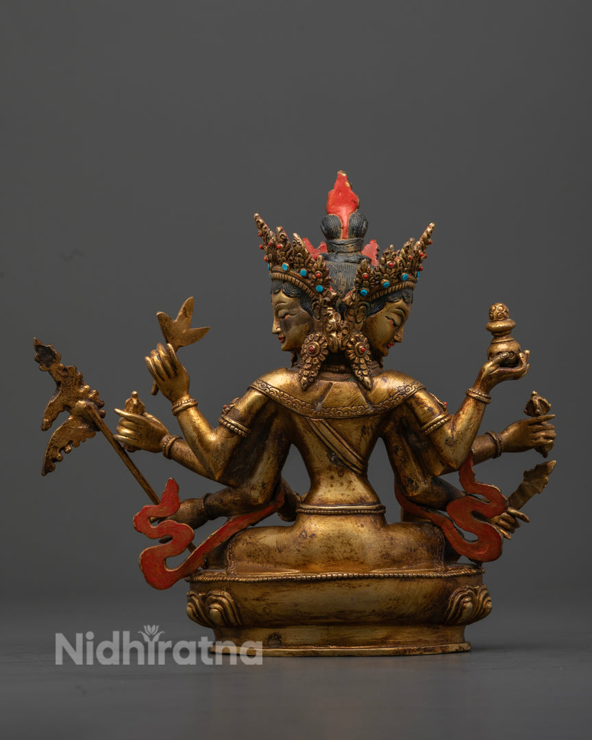 Maha Mayuri Antique Statue | Handcrafted Divine Peacock Sculpture