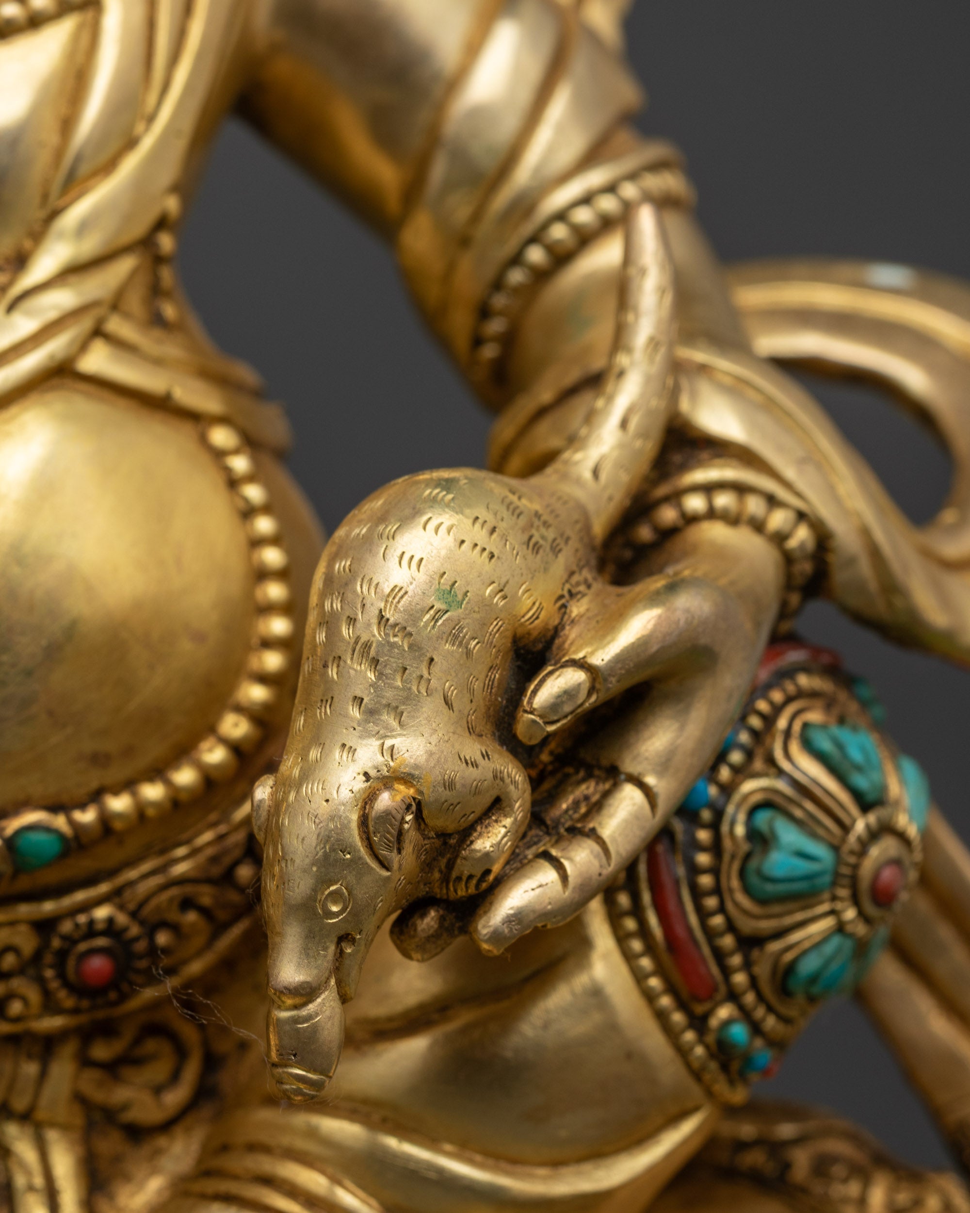 Sculpture of Wealth Deity Namtoshe | Spiritual Decor for Success