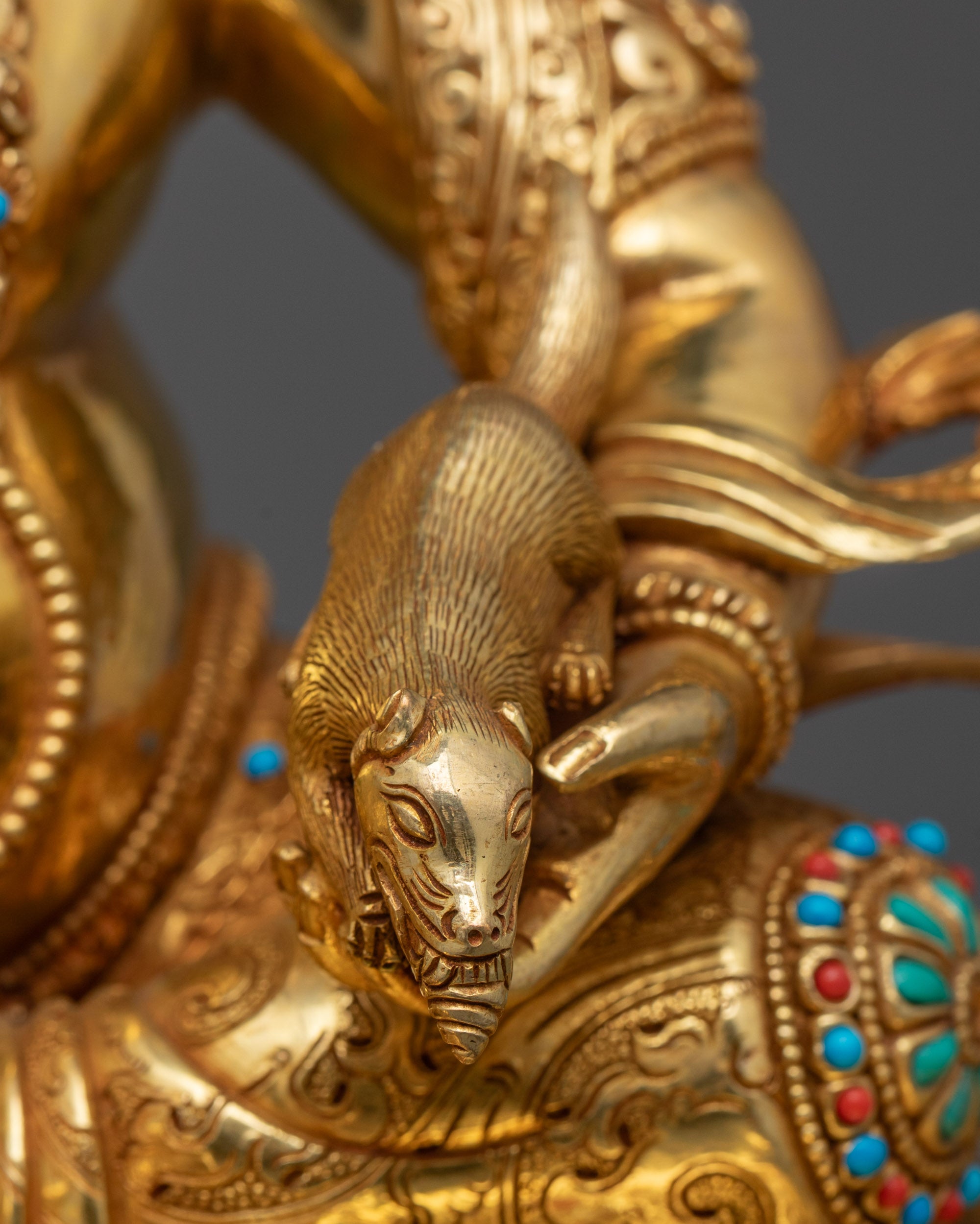 Dzambhala Statue | Handcrafted Tibetan Buddhist Figure for Home
