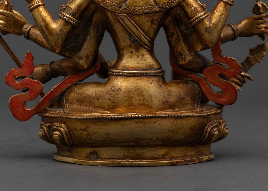 Maha Mayuri Antique Statue | Handcrafted Divine Peacock Sculpture