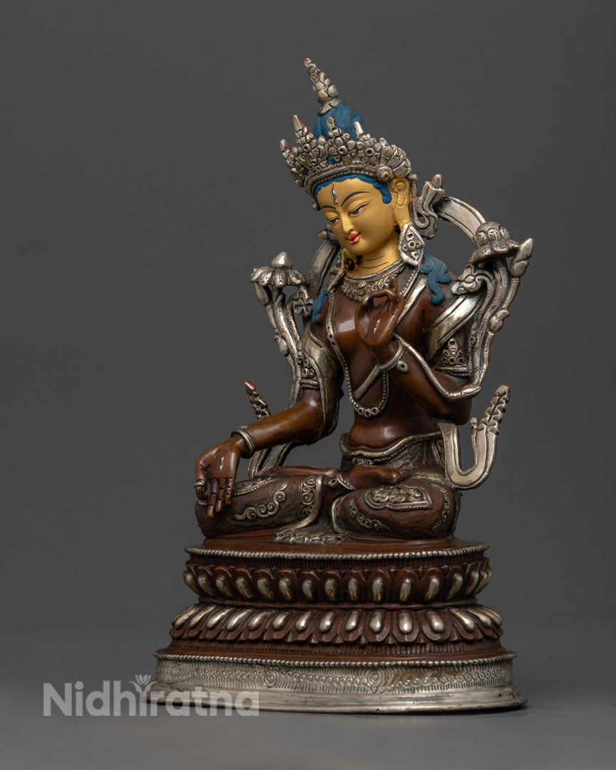 Buddhist White Tara Statue | Seven Eyes Tara Statue