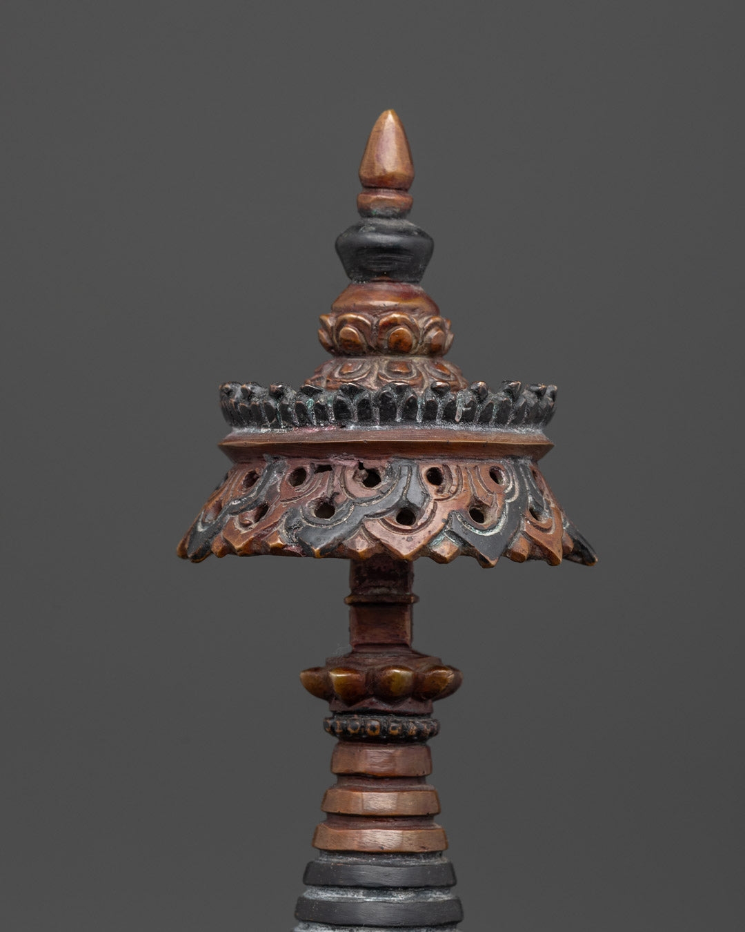 Buddhist Stupa Statue for Prayer | Five Dhyani Buddhas Designed