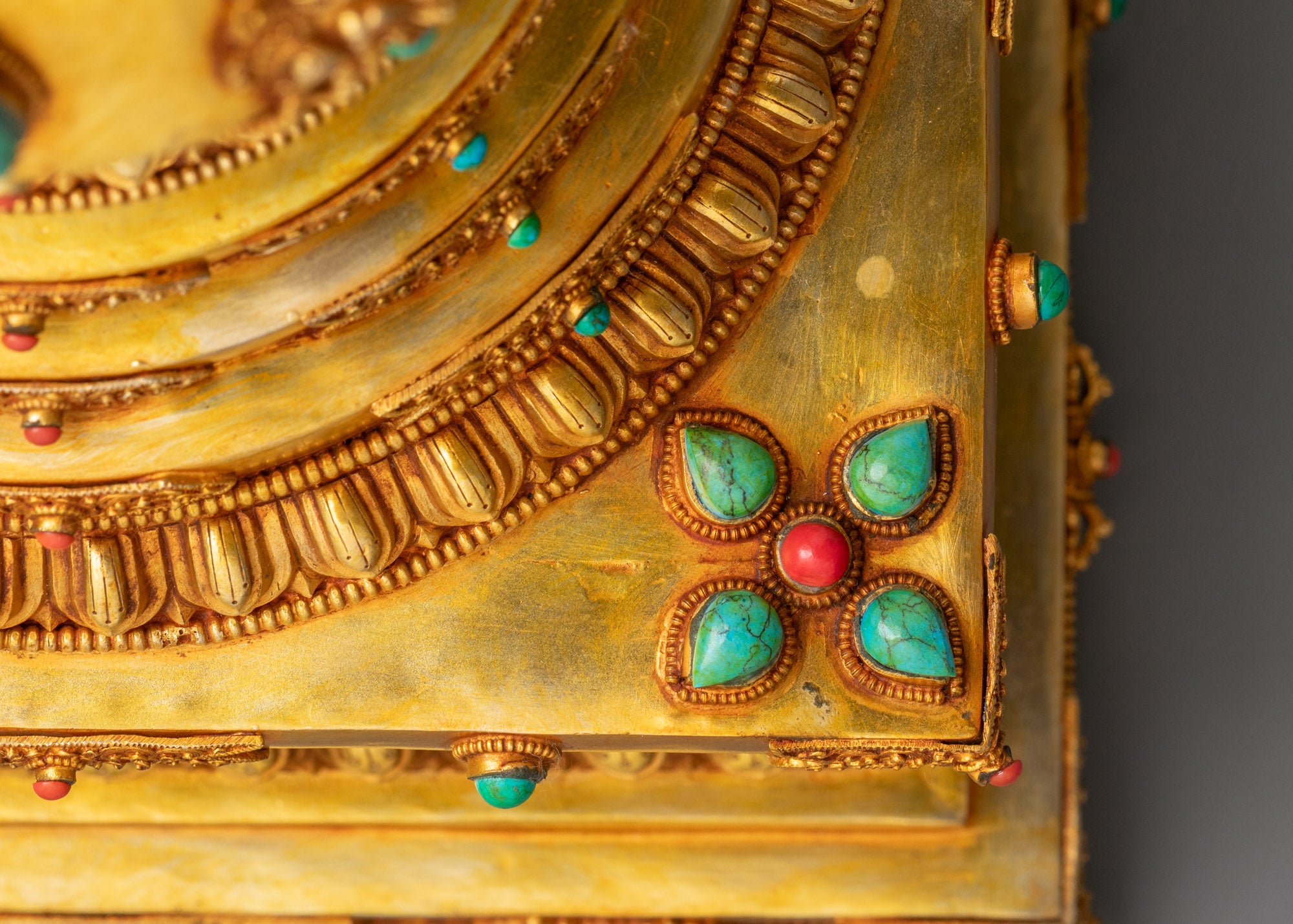 Tibetan Ritual Stupa | Pure Copper Sacred Object