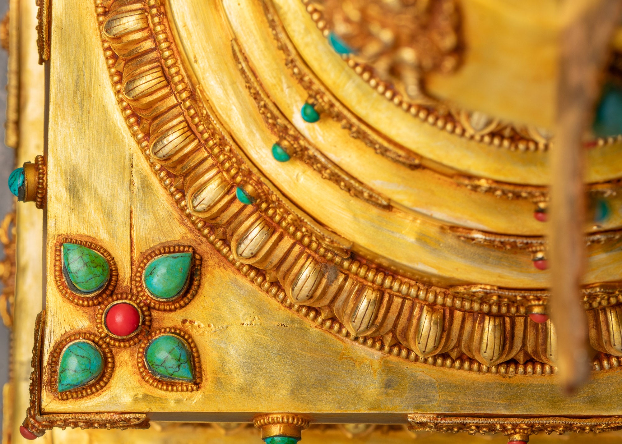 Tibetan Ritual Stupa | Pure Copper Sacred Object