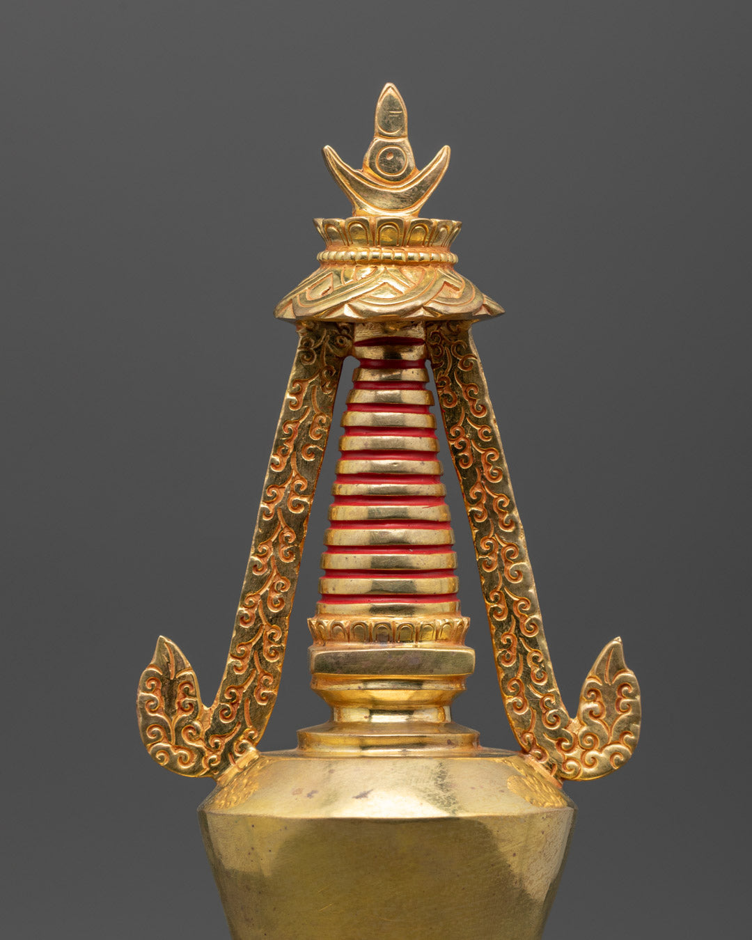 Namgyalma Stupa Statue in Copper Gold | Buddhist Monument