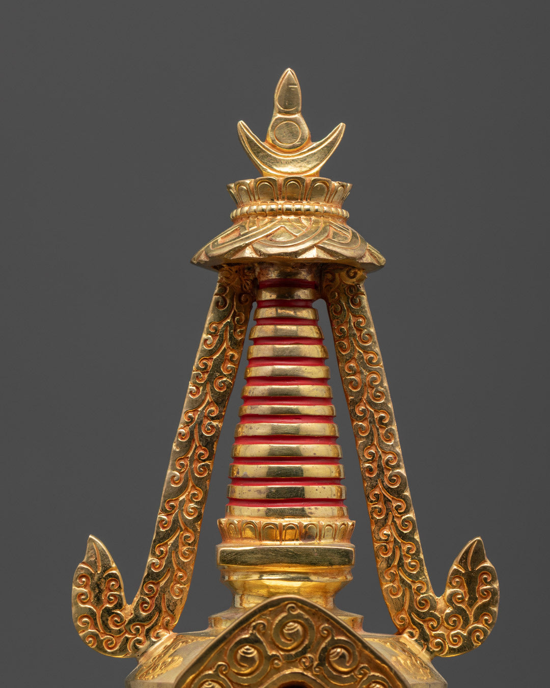 Namgyalma Stupa Statue in Copper Gold | Buddhist Monument