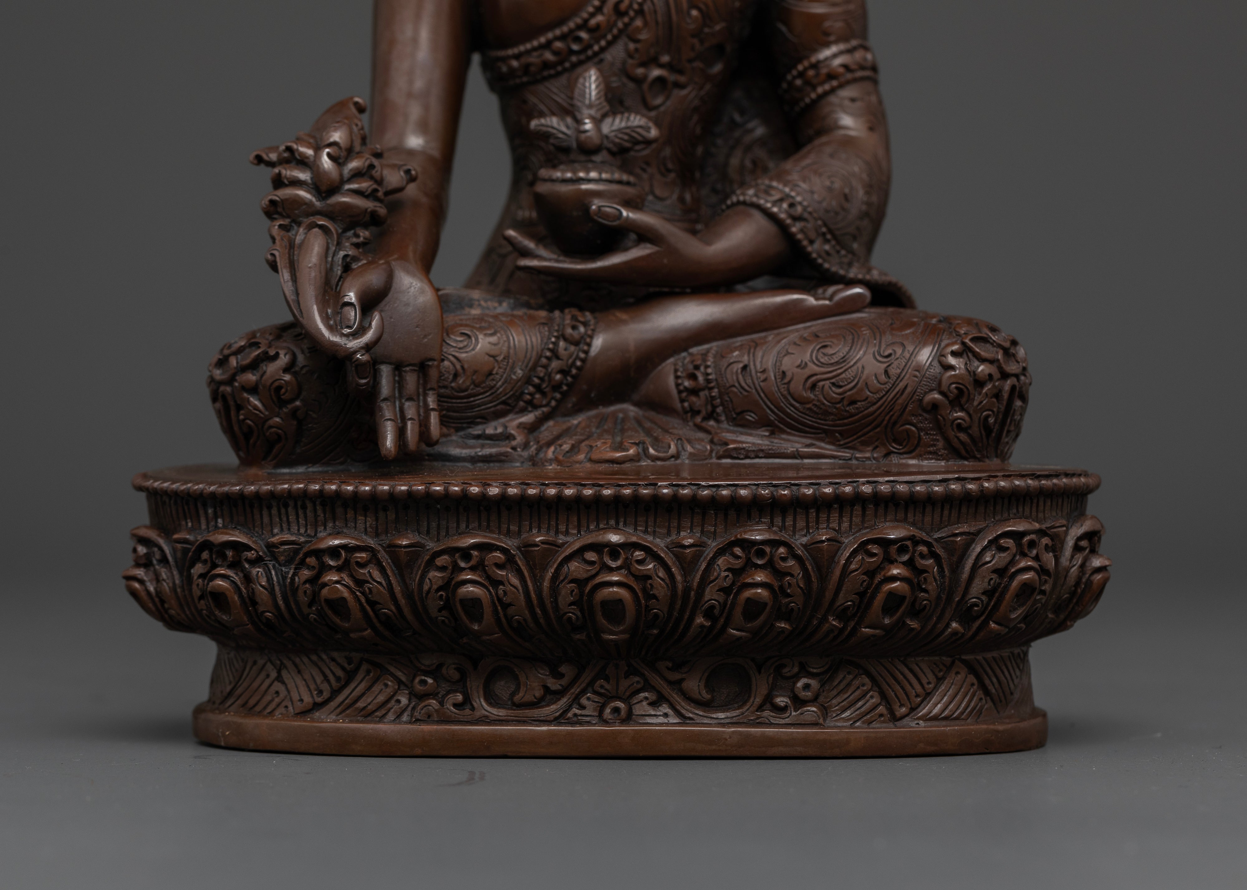 Elegant Trio for Spiritual Harmony: Full Oxidize Buddha