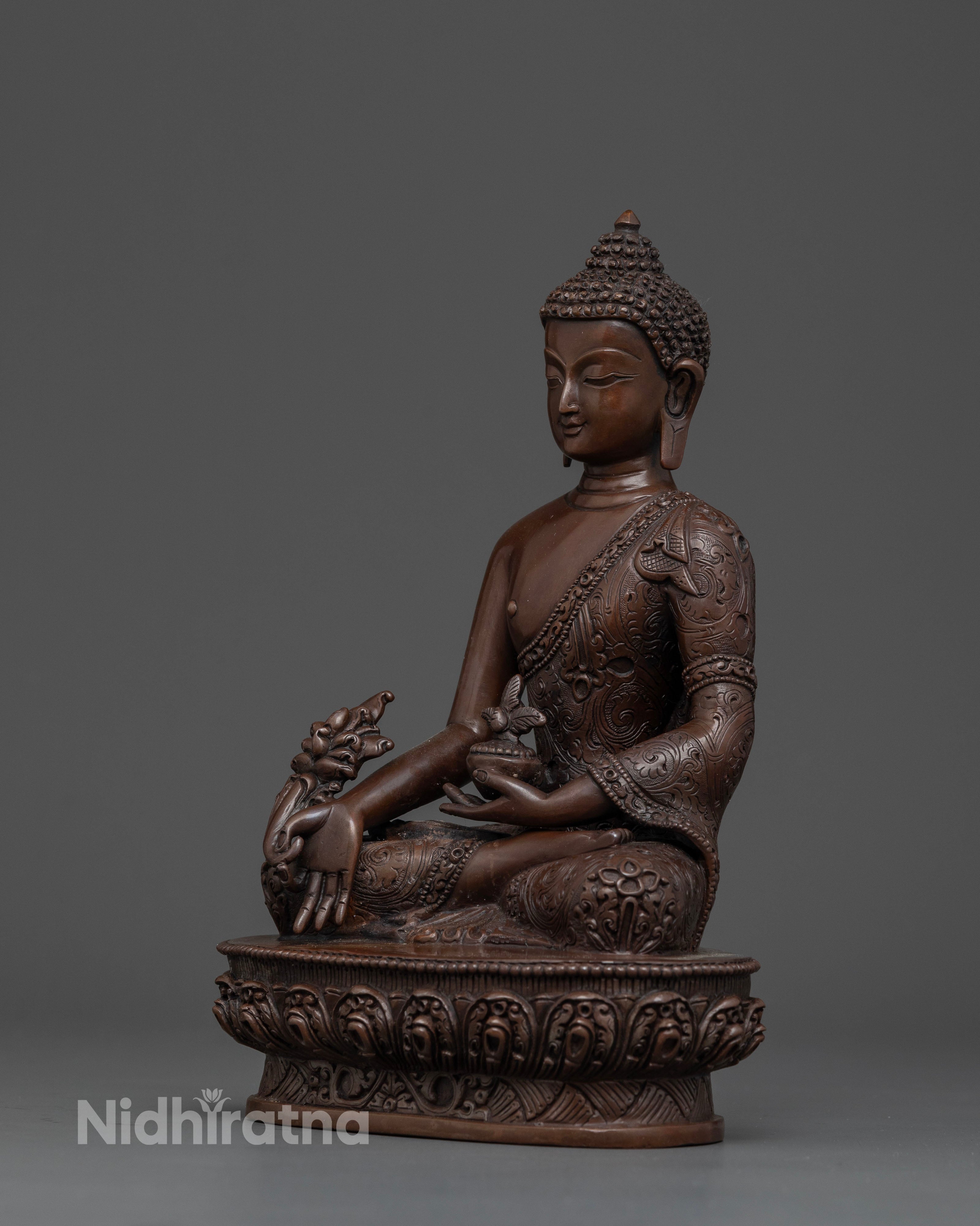 Elegant Trio for Spiritual Harmony: Full Oxidize Buddha