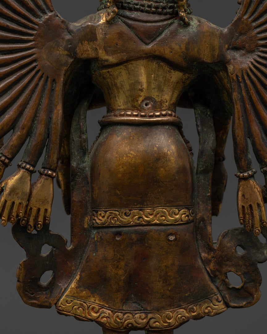 Tibetan 1000 Armed Chenrezig Statue: Avalokiteshvara for Peace