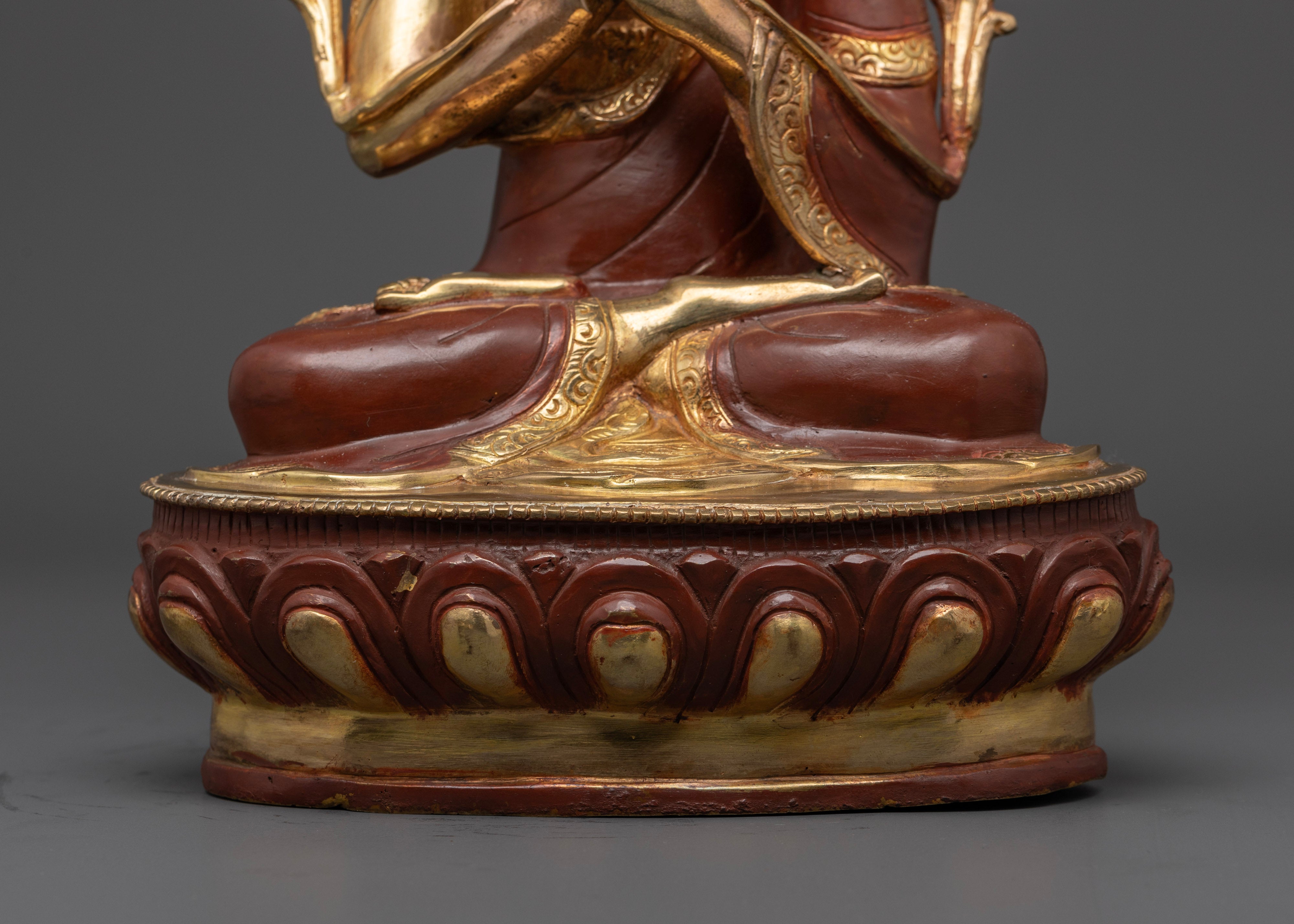 Tsongkhapa Set Statue for Enlightenment