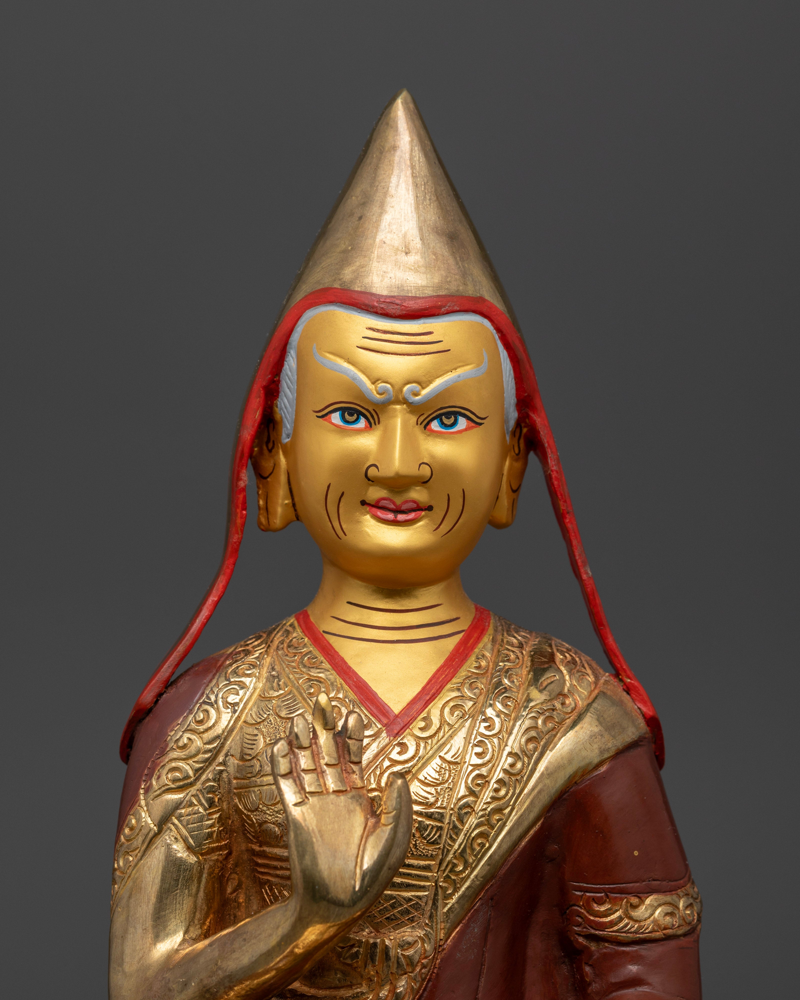 Tsongkhapa Set Statue for Enlightenment