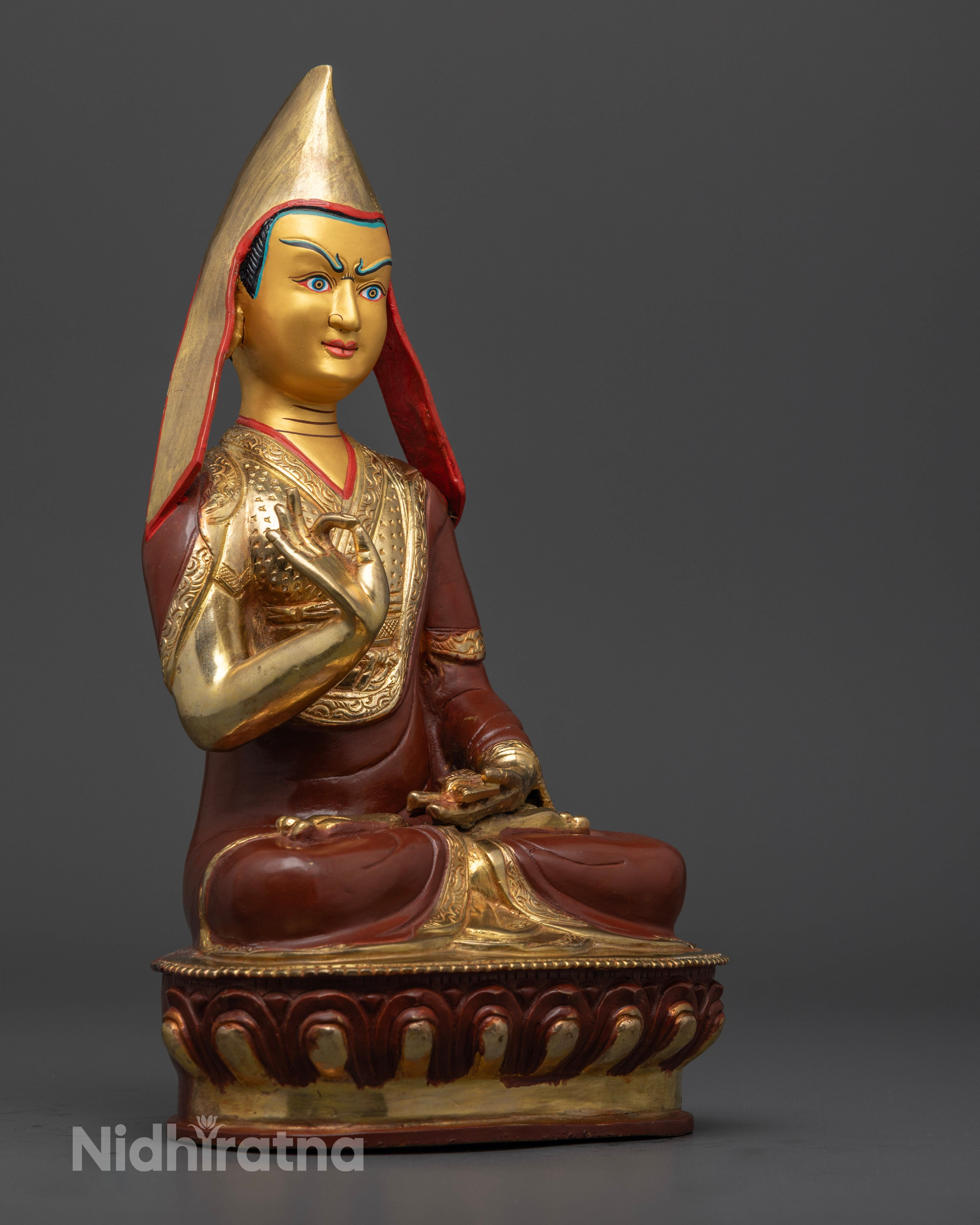 Tsongkhapa Set Statue for Enlightenment