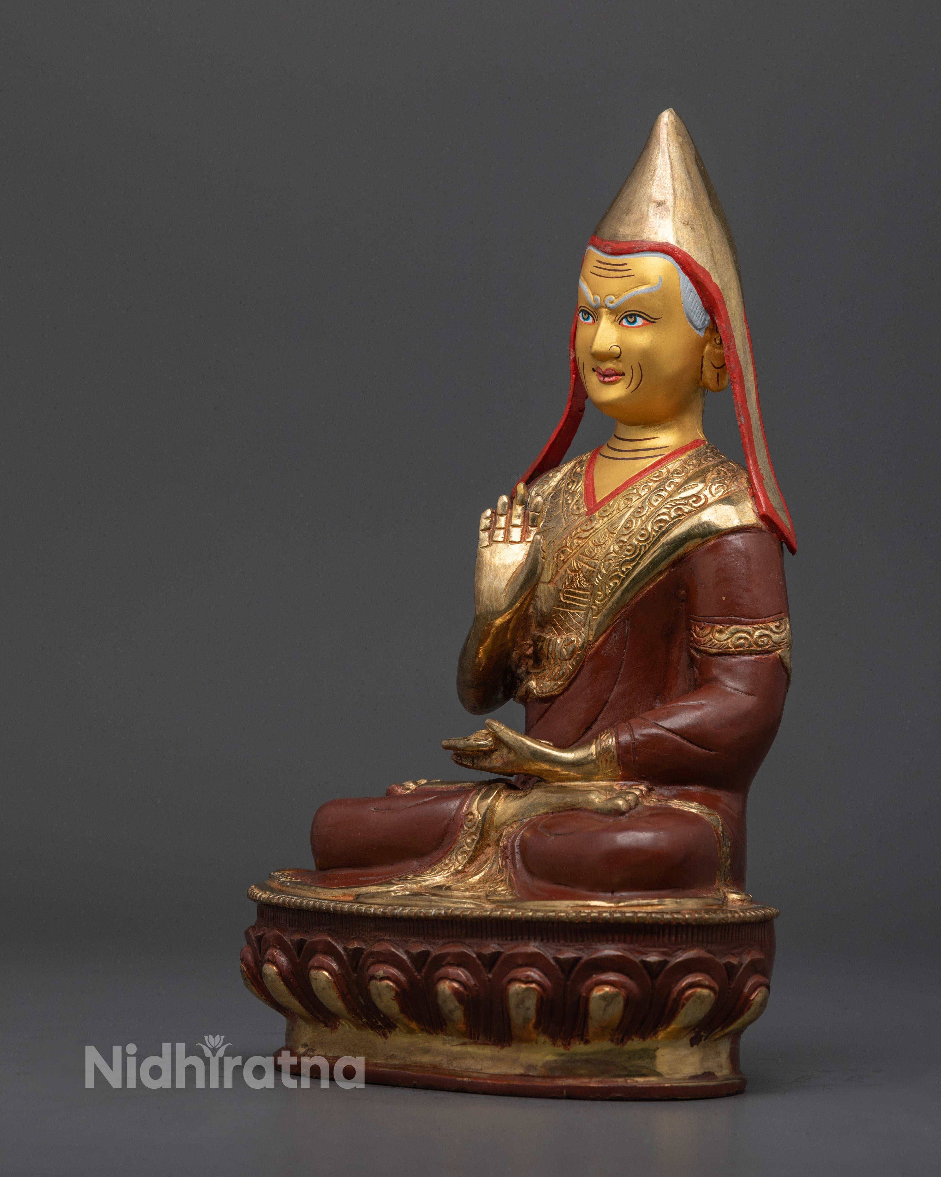 Tsongkhapa Set Statue for Enlightenment