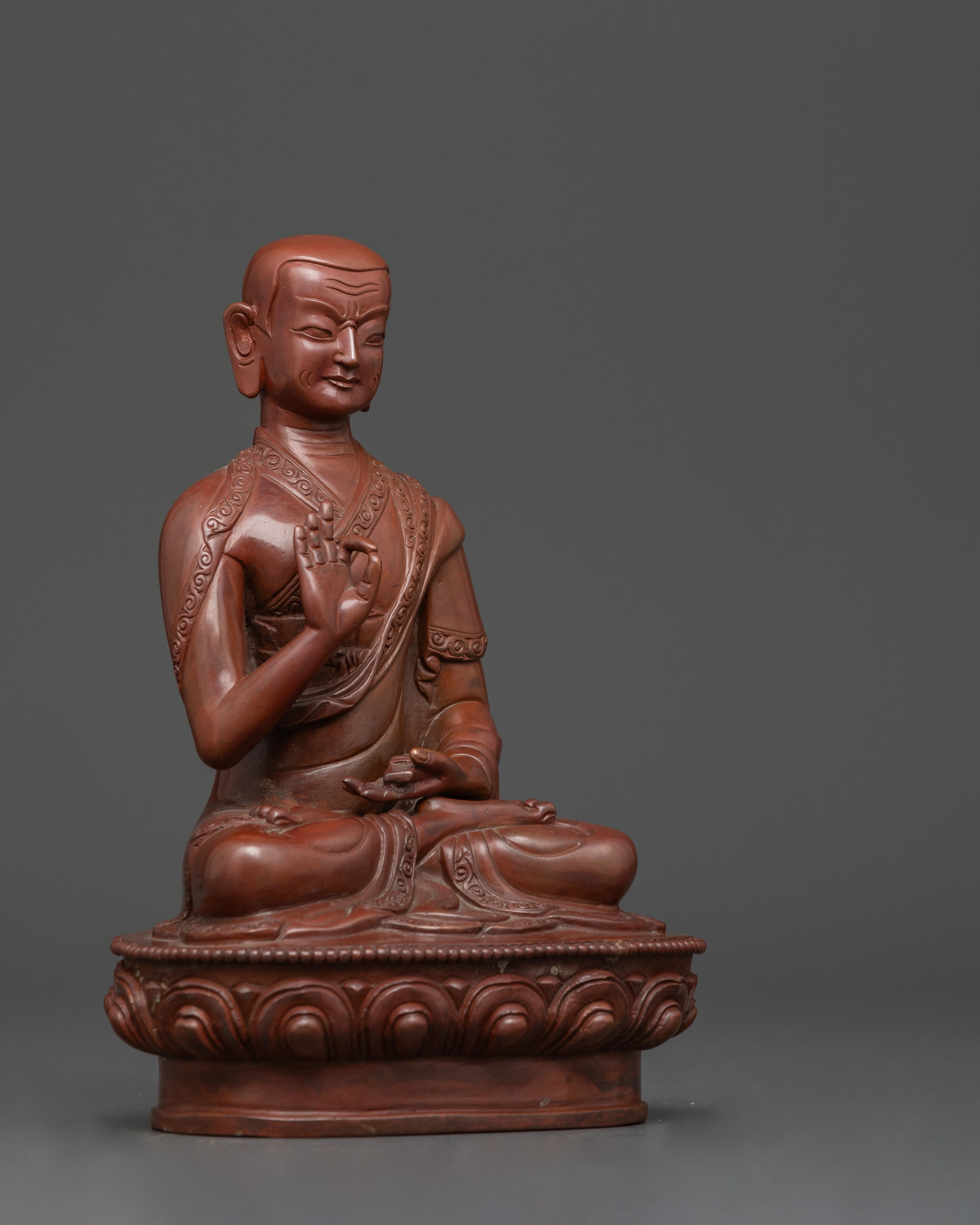 Tsongkhapa and His Disciples: The Sacred Set in Oxidized Craftsmanship