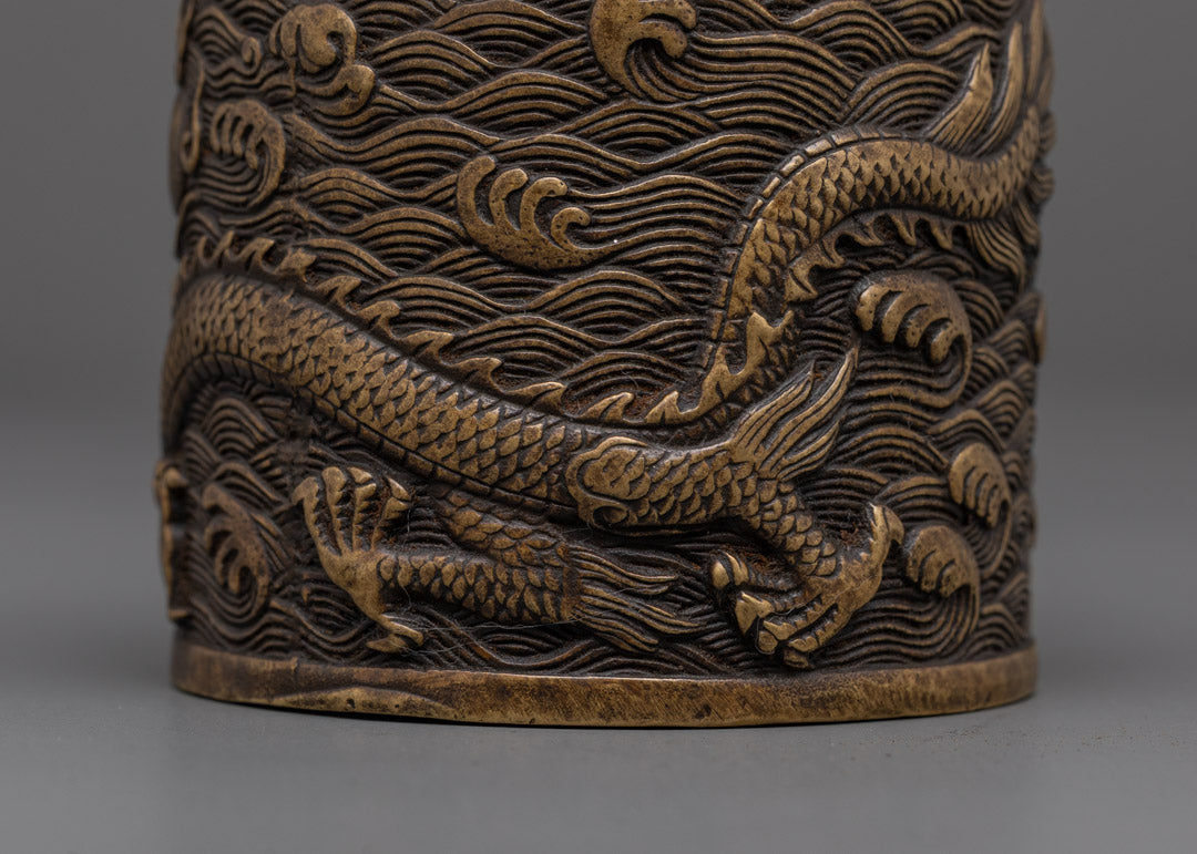 Dragon Carved Premium Tea Pot | Handcrafted for Buddhist Rituals