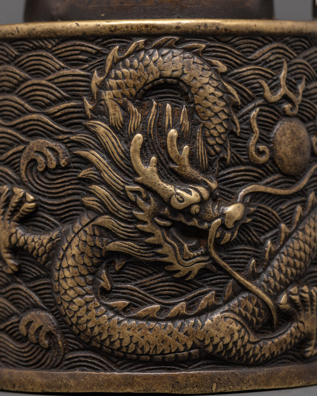 Dragon Carved Premium Tea Pot | Handcrafted for Buddhist Rituals