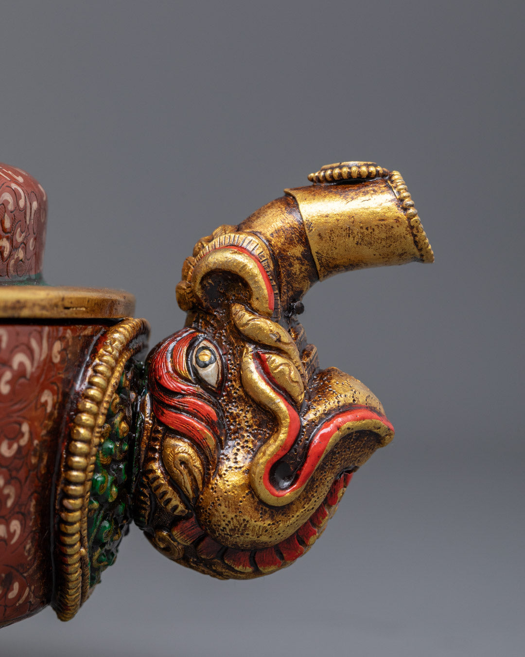 Handcrafted Teakettle for Ritual Use | Sacred Offering Pot for Meditation
