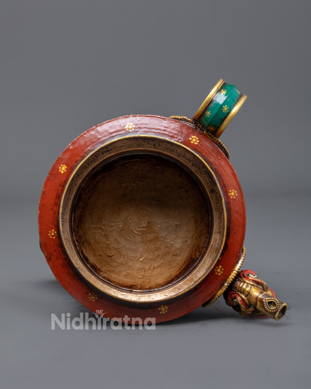 Handcrafted Teakettle for Ritual Use | Sacred Offering Pot for Meditation