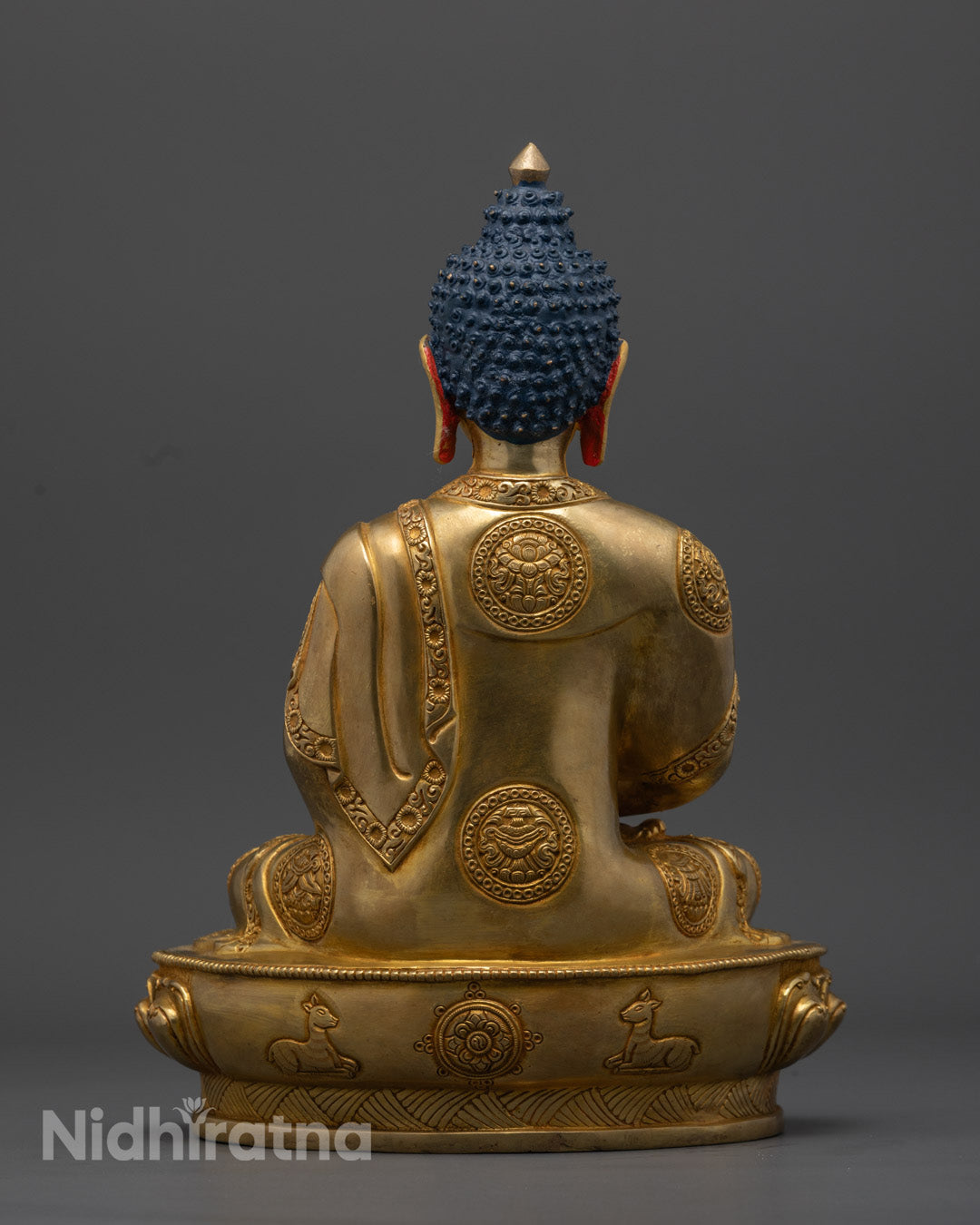 The Amitabha Buddha statue for filling with mantras, relics, or ritual substances, enhancing spiritual potency and honoring traditional consecration practices