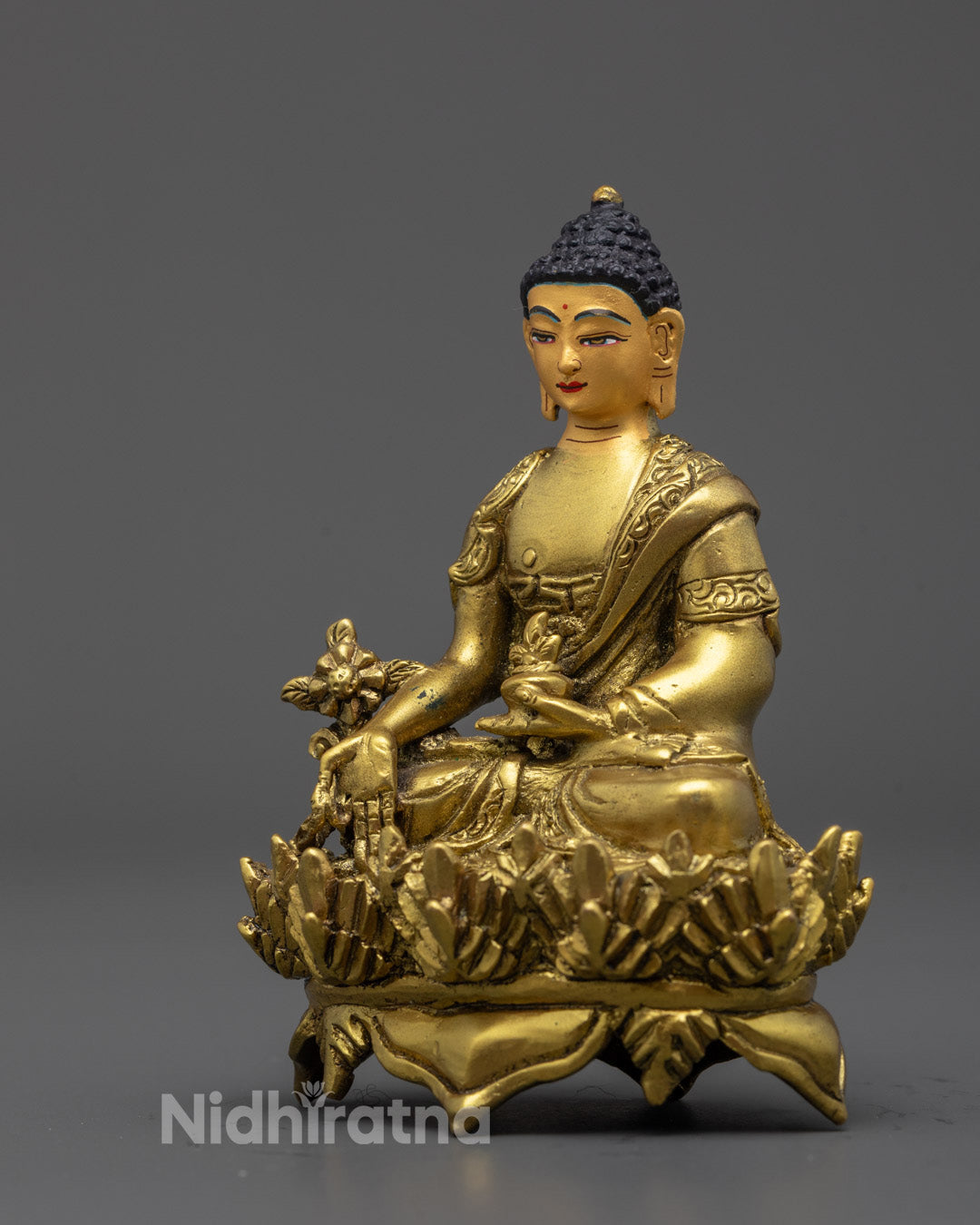 Handmade Sacred Trio Statue | Medicine, Amitabha, Shakyamuni Buddhas