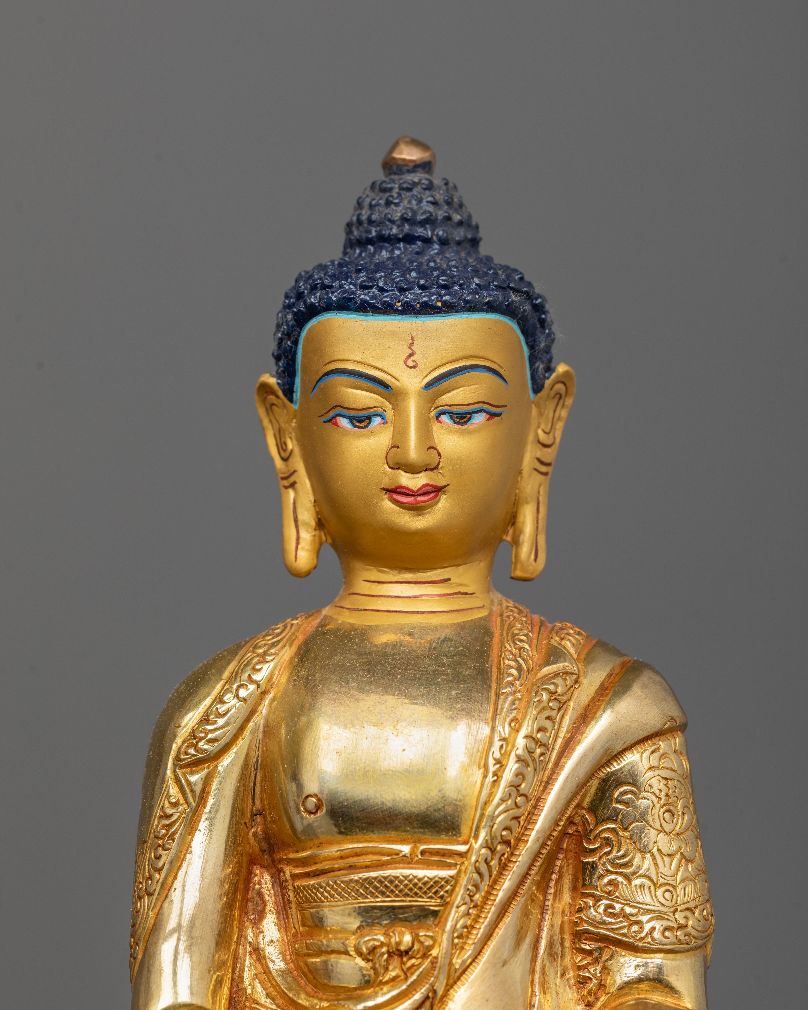 Sacred Buddha Trinity Statue | Handcrafted Bodhi Tree Design