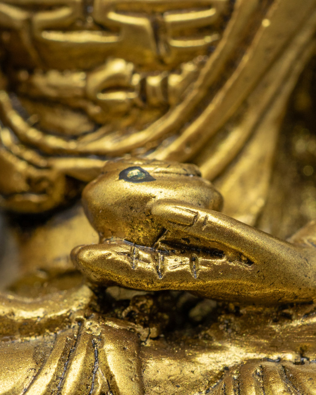 Handmade Sacred Trio Statue | Medicine, Amitabha, Shakyamuni Buddhas