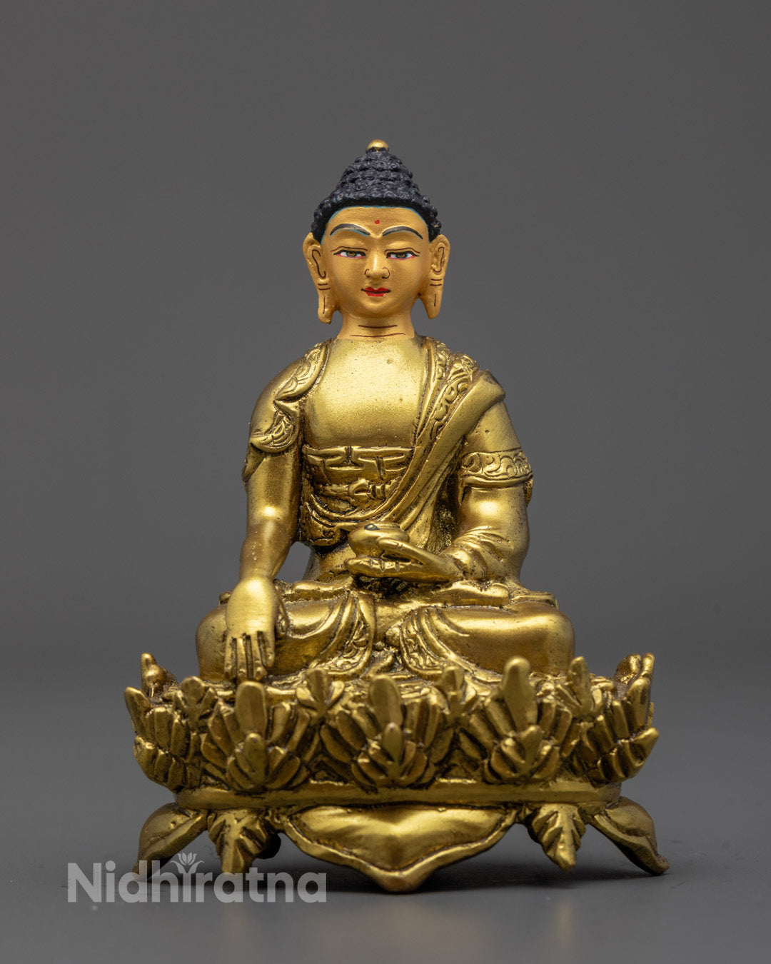 Handmade Sacred Trio Statue | Medicine, Amitabha, Shakyamuni Buddhas