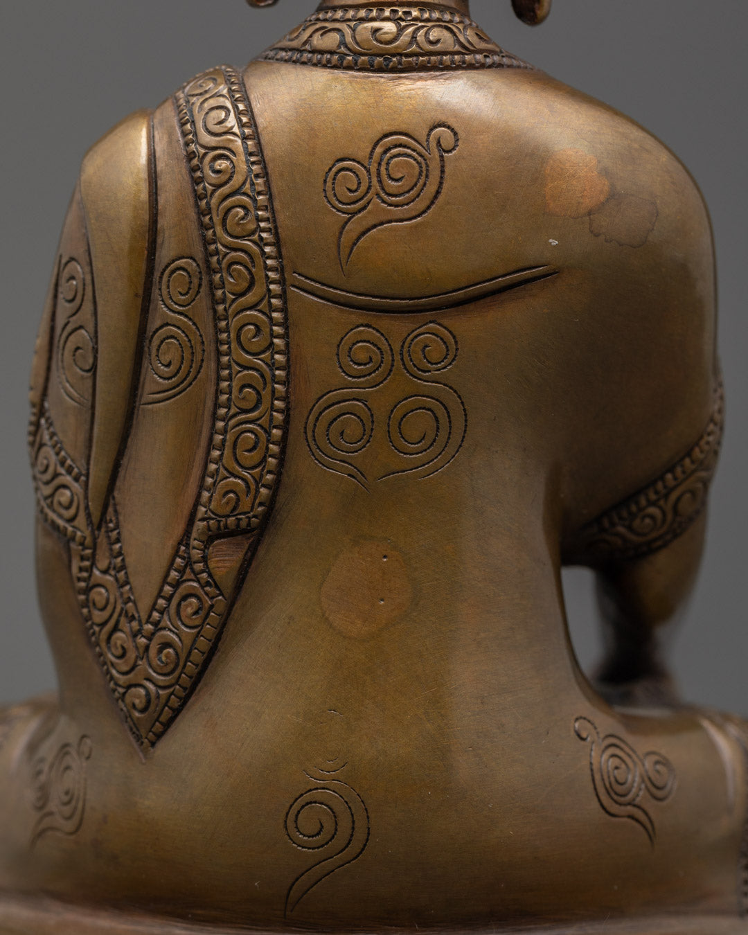 Copper Three Buddha Set Statue | Antique Artwork from Nepal