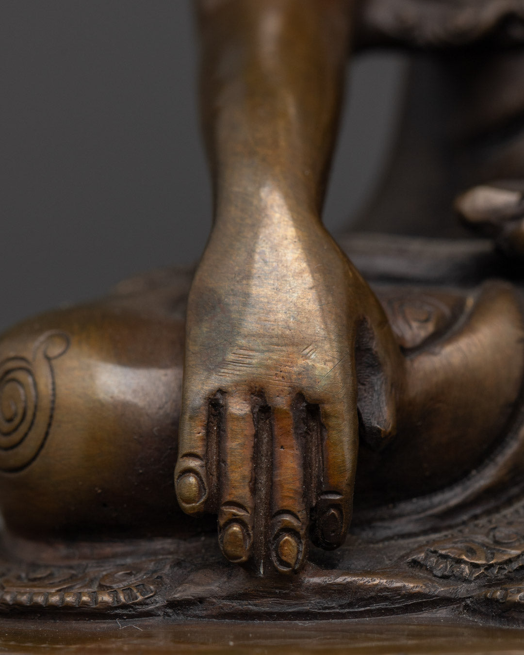Copper Three Buddha Set Statue | Antique Artwork from Nepal