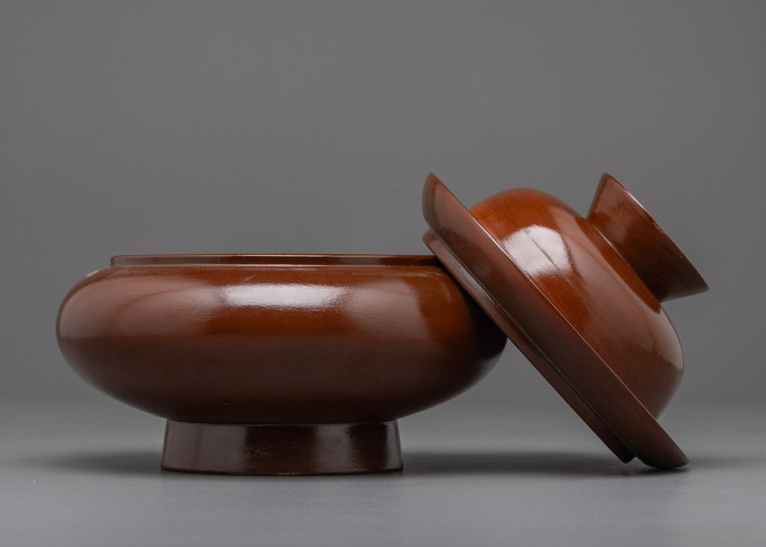 Handmade Wooden Paru Bowl | Sacred Ritual & Mindfulness Tool
