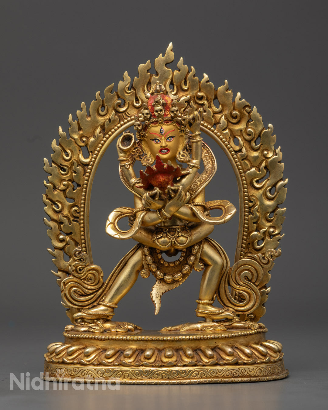 Tibetan Buddhist Chakrasambhara Statue | Traditional Sacred Art