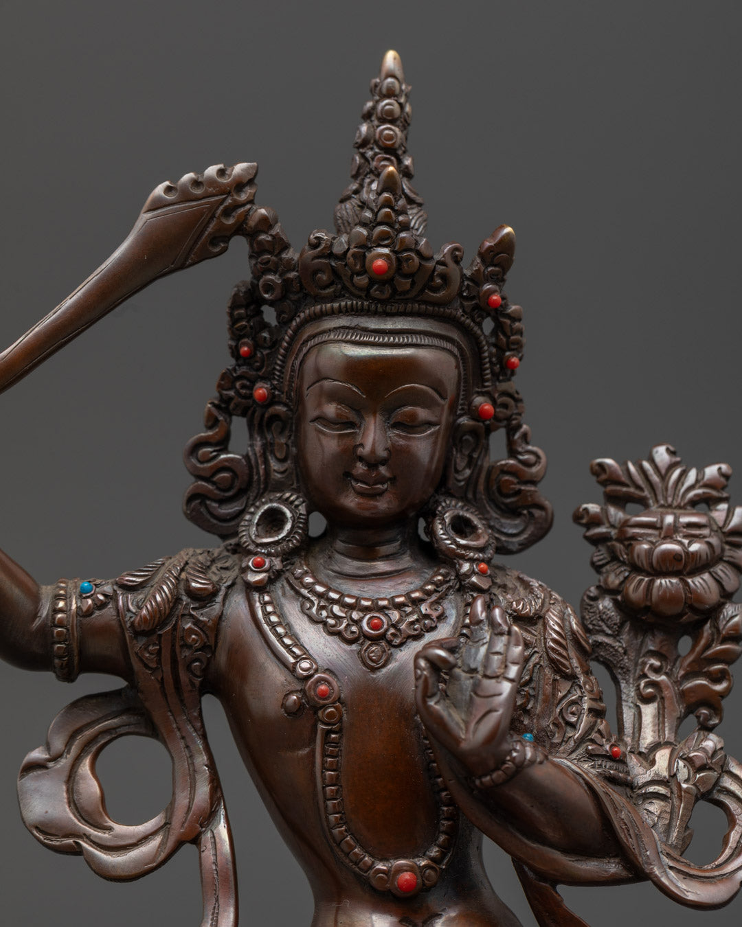 Tibetan Buddhist Jampelyang Manjushri Statue