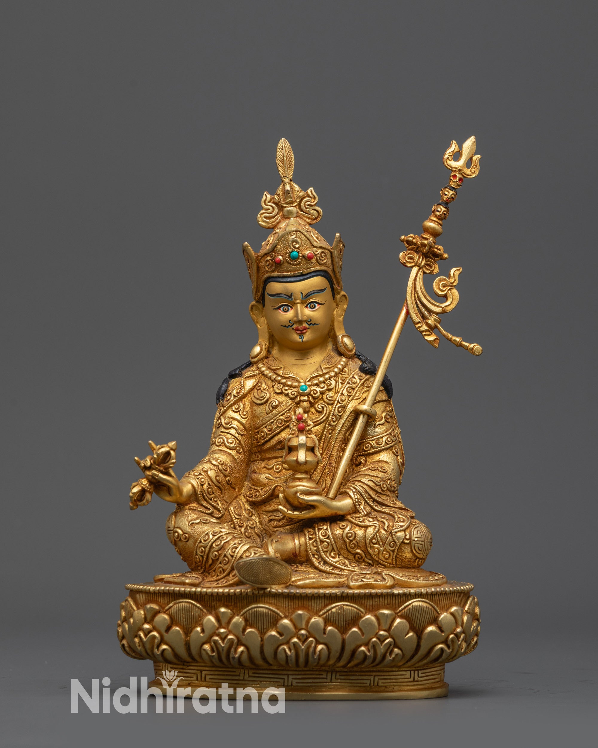 gold gilded face