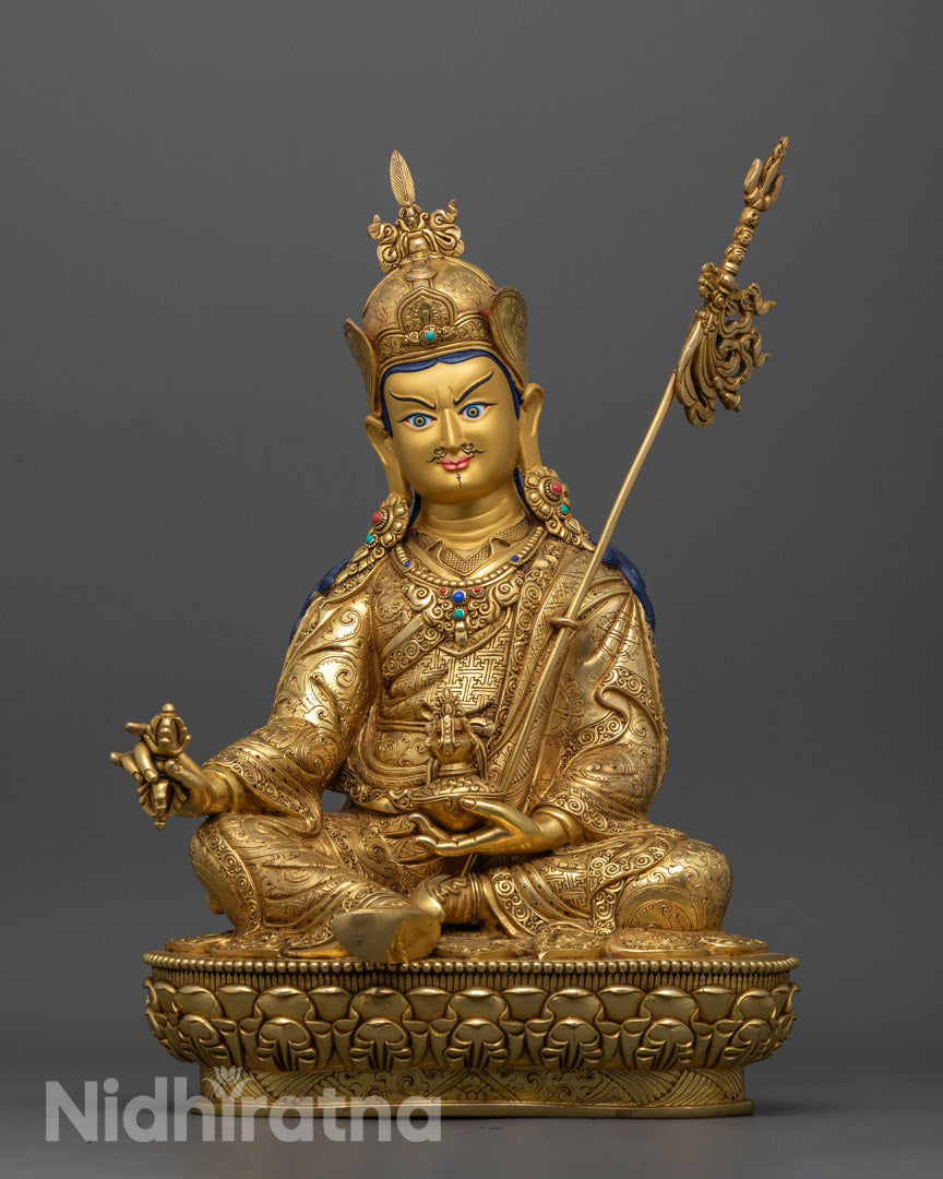 Tibetan Guru Rinpoche Statue | Handcrafted with Premium Materials