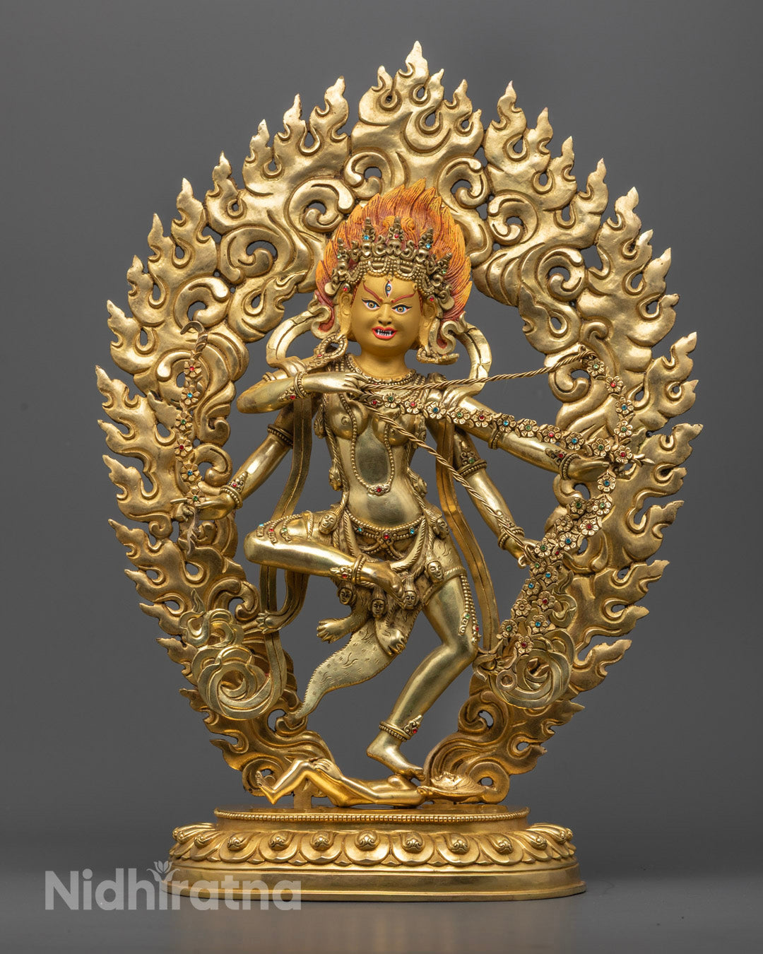 Tibetan Kurukulla Statue | Hand-Carved Goddess of Love