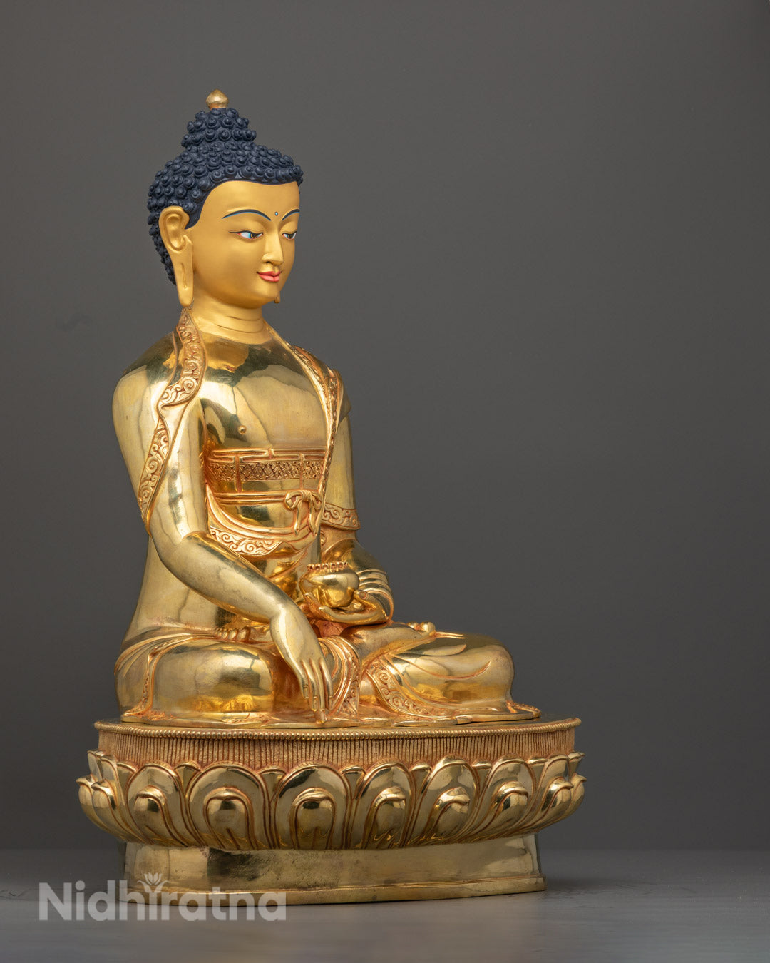 Tibetan Shakyamuni Buddha Statue | Himalayan Sacred Artwork