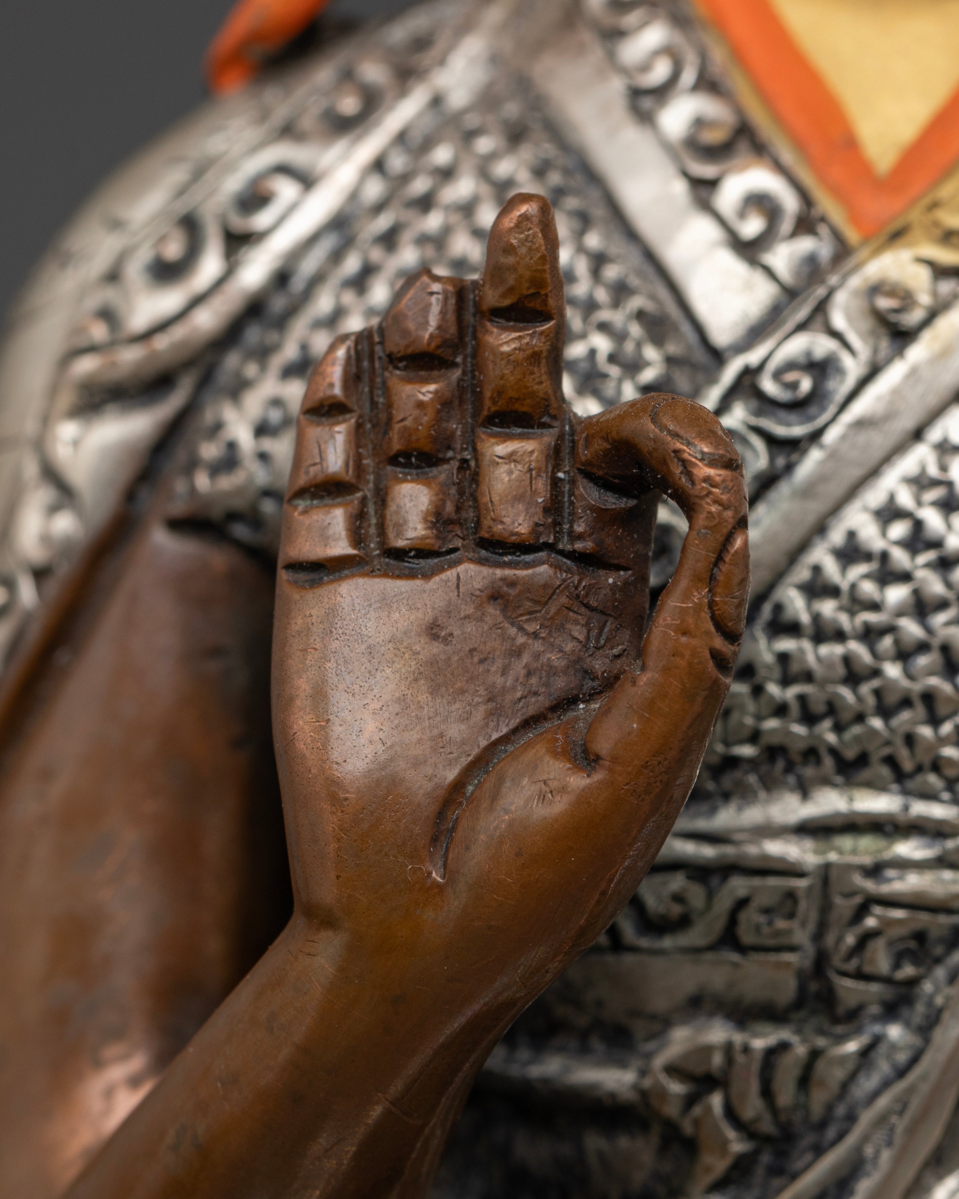 Oxidized Tsongkhapa Set: The Embodiment of Wisdom and Compassion