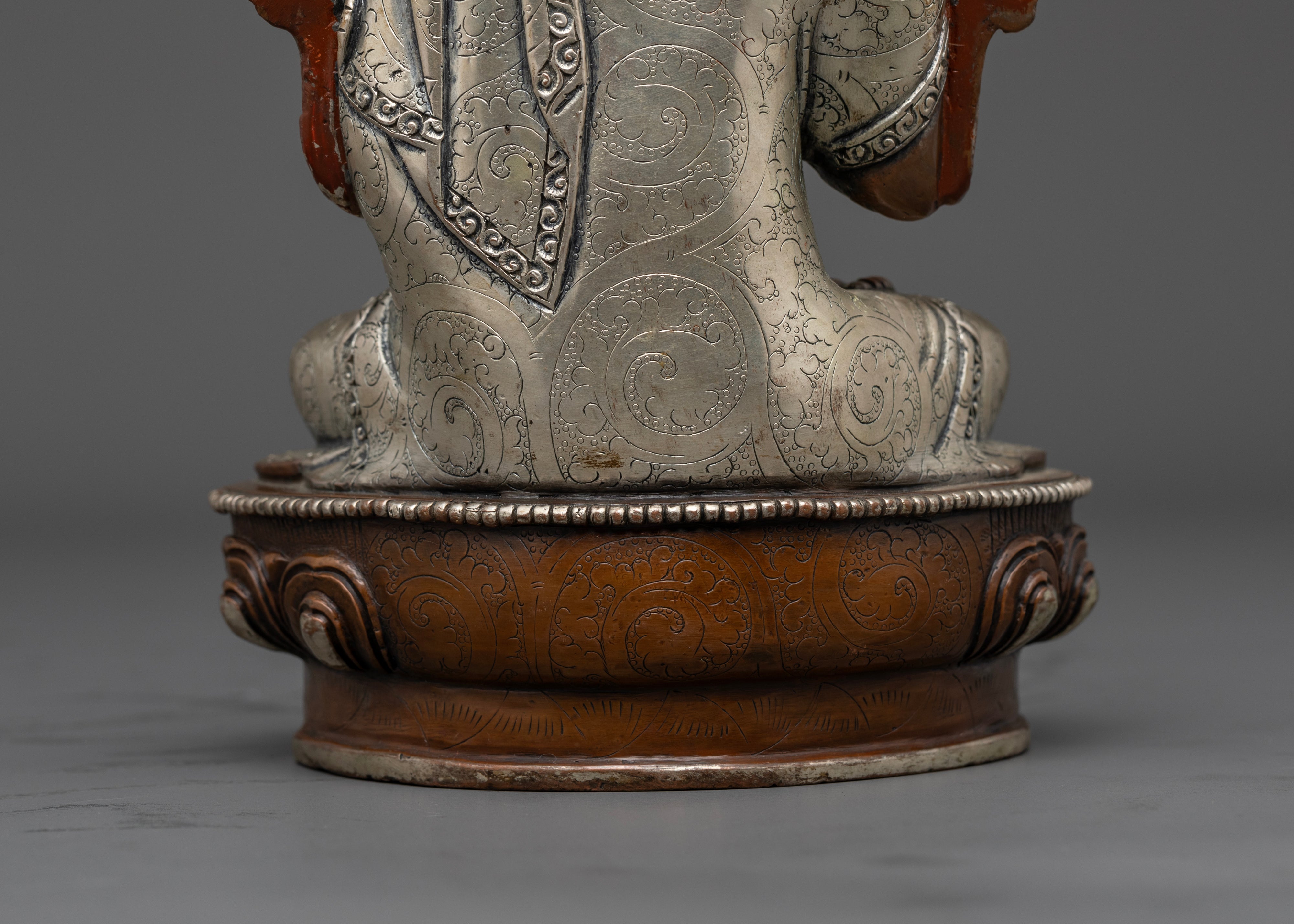 Oxidized Tsongkhapa Set: The Embodiment of Wisdom and Compassion