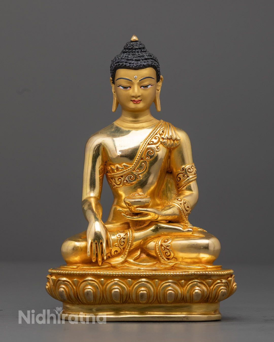 Traditional Shakyamuni Buddha Statue | Buddhist Enlightenment Artwork