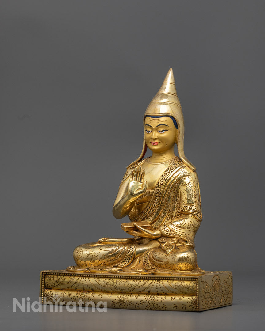 12" Guru Tsokye Dorje Set | 24K Gold Fire-Gilded Sculpture Collection