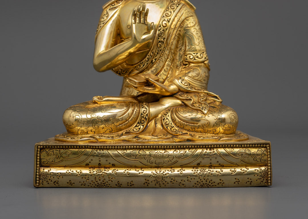 12" Guru Tsokye Dorje Set | 24K Gold Fire-Gilded Sculpture Collection