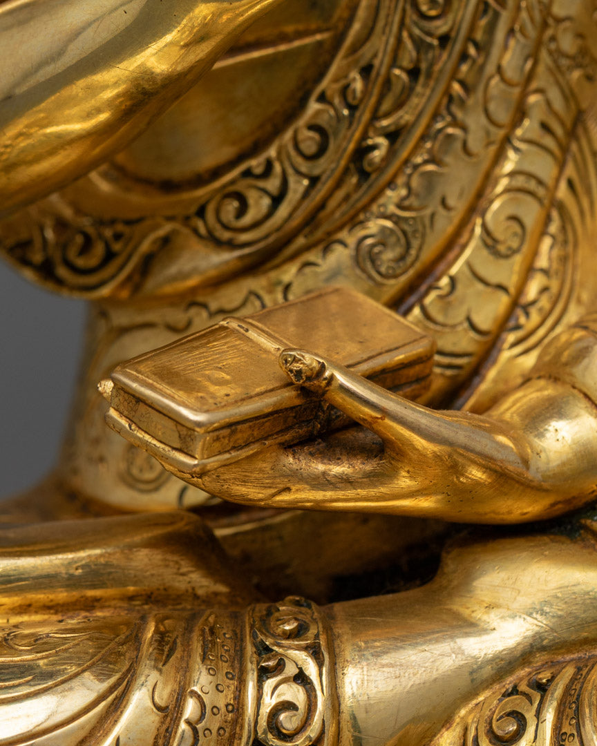 12" Guru Tsokye Dorje Set | 24K Gold Fire-Gilded Sculpture Collection