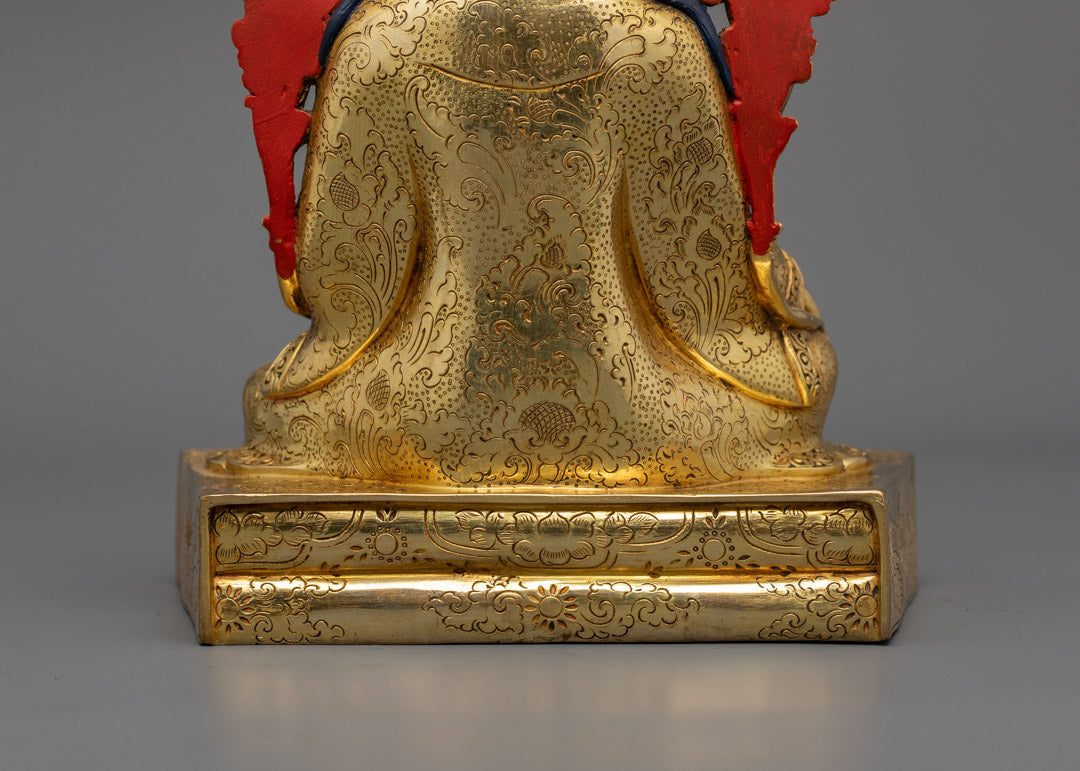 12" Guru Tsokye Dorje Set | 24K Gold Fire-Gilded Sculpture Collection